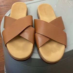 Madewell size 10 leather slides